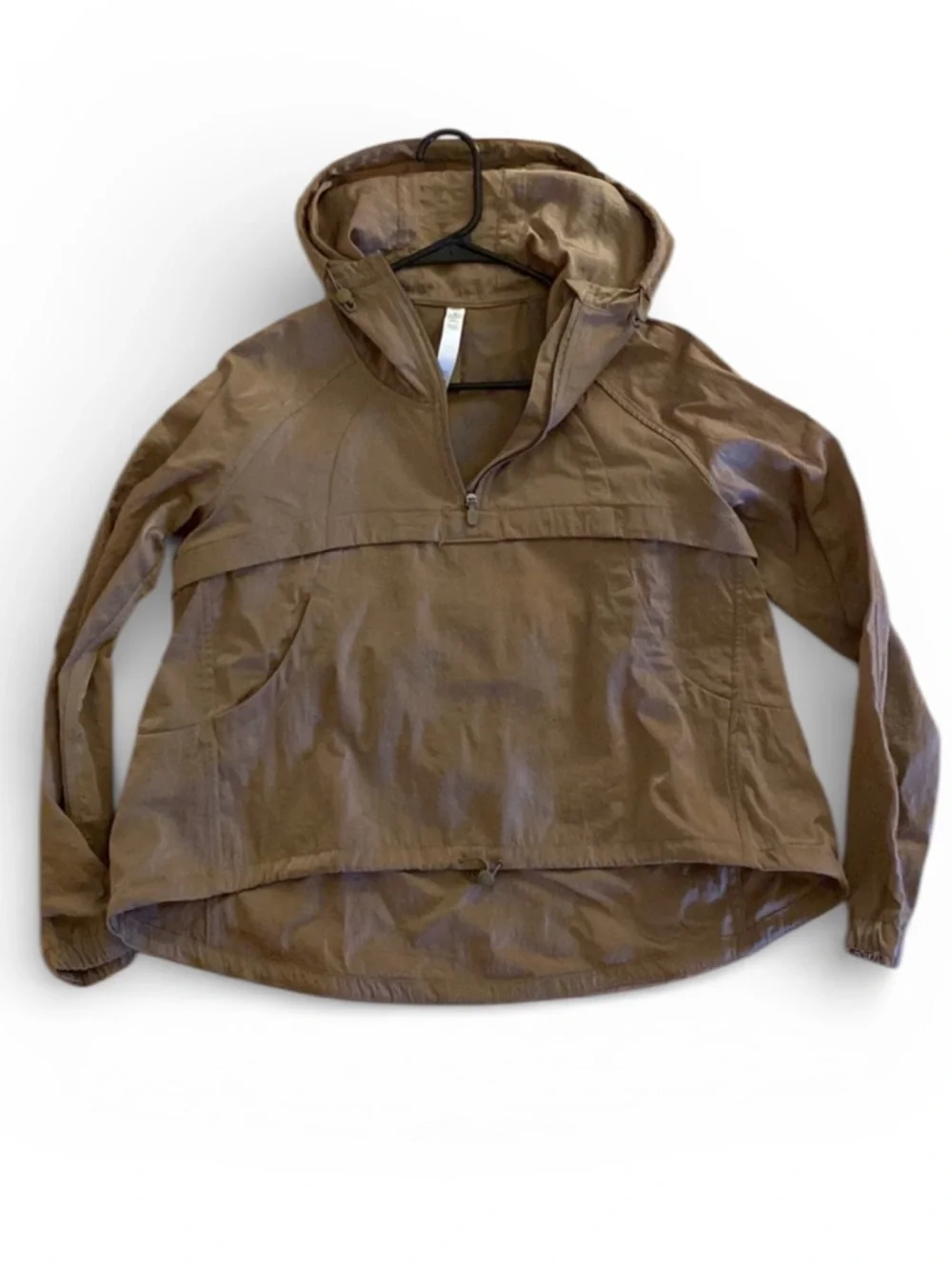 LULULEMON Seek Vista 1/2 Zip Jacket Medium Frontier Olive Green Brown Pullover